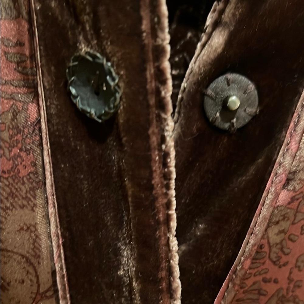 Reversible Elegant Brown Velvet and Burgundy Blazer size 10 EUC Elie Tahari RARE - Picture 12 of 16